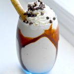 chocolate and banana boozy milkshake