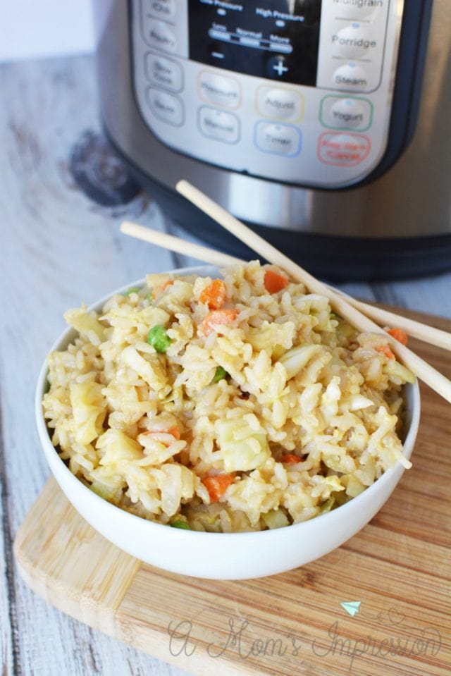 Easy Instant Pot Fried Rice Recipe - A Mom's Impression