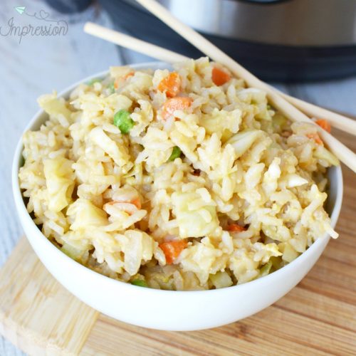 Easy Instant Pot Fried Rice Recipe - A Mom's Impression