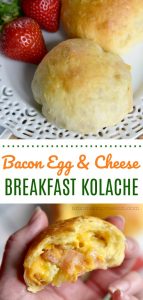 Bacon, Cheese and Egg Kolache Recipe - A Mom's Impression