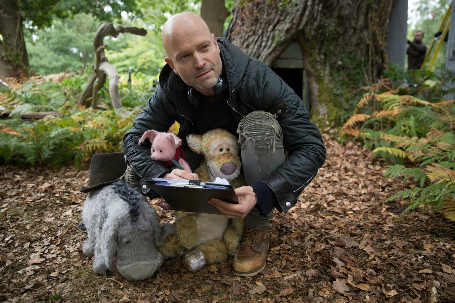 Director Marc Forster and pooh friends