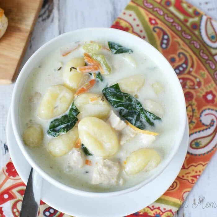Instant Pot Olive Garden Chicken Gnocchi Soup - A Mom's Impression