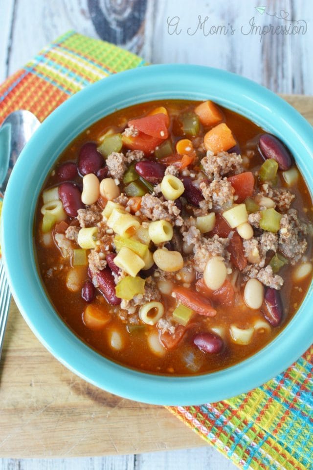 Instant Pot Olive Garden Pasta Fagioli Recipe - A Mom's Impression