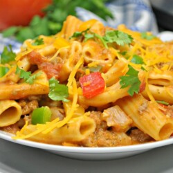 Instant Pot Cheesy Taco Pasta