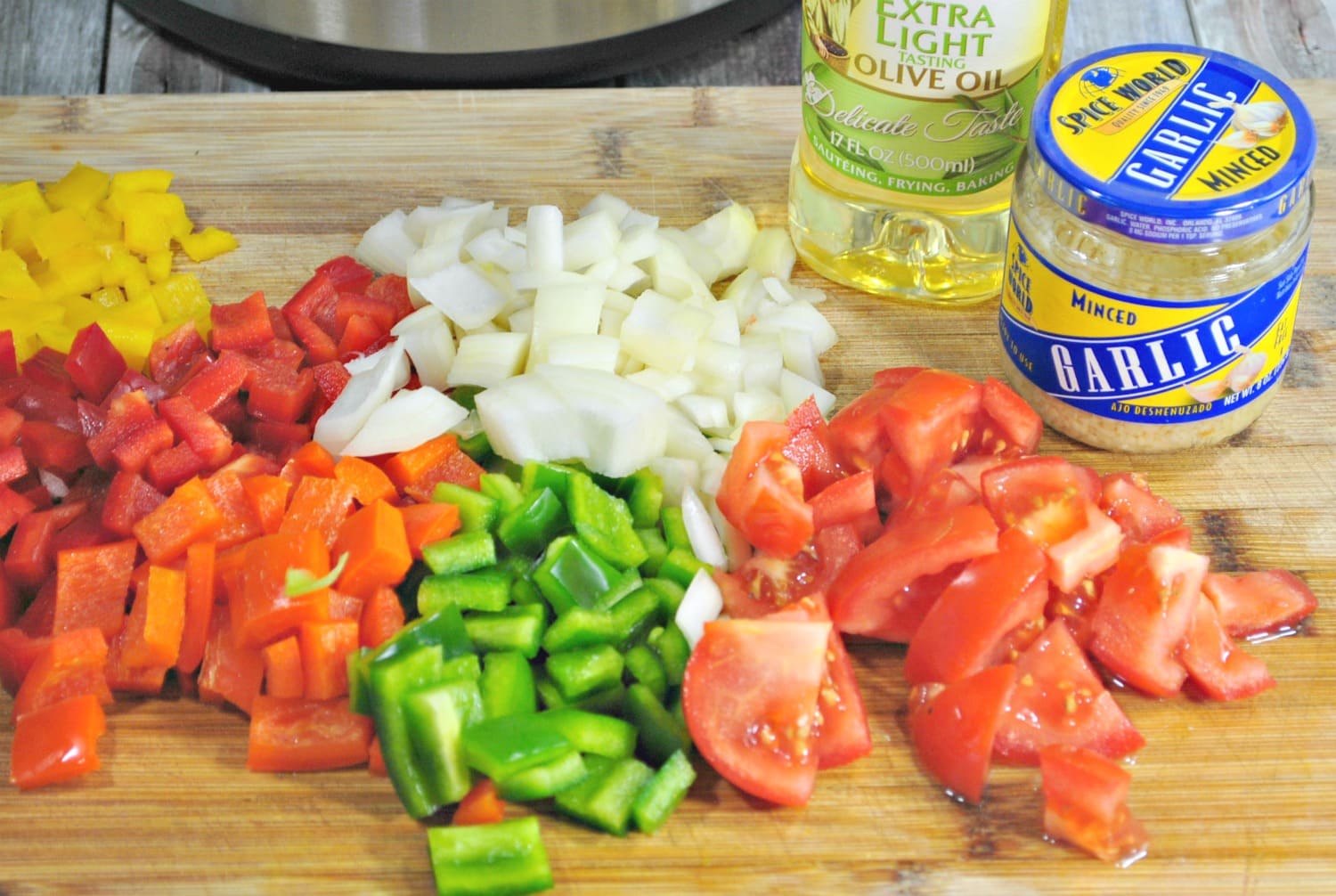 Taco pasta veggies