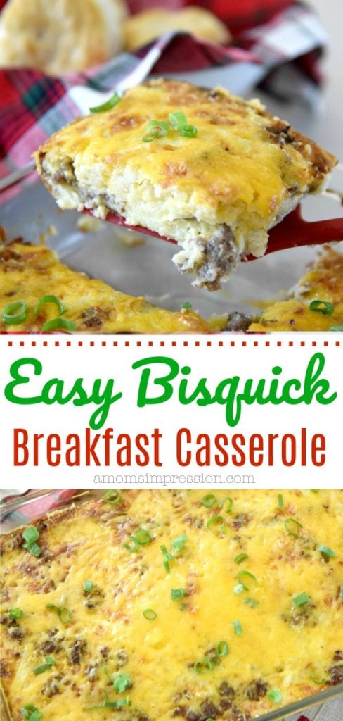 Easy Bisquick Breakfast Casserole Recipe - With Video Instructions - A