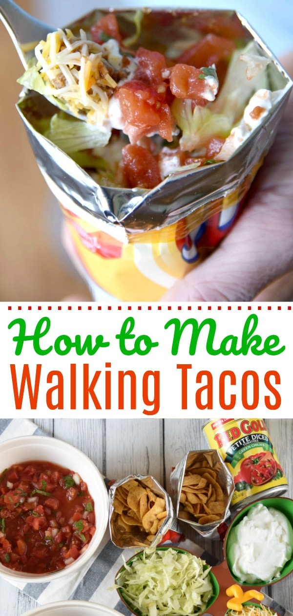 Making Walking tacos 