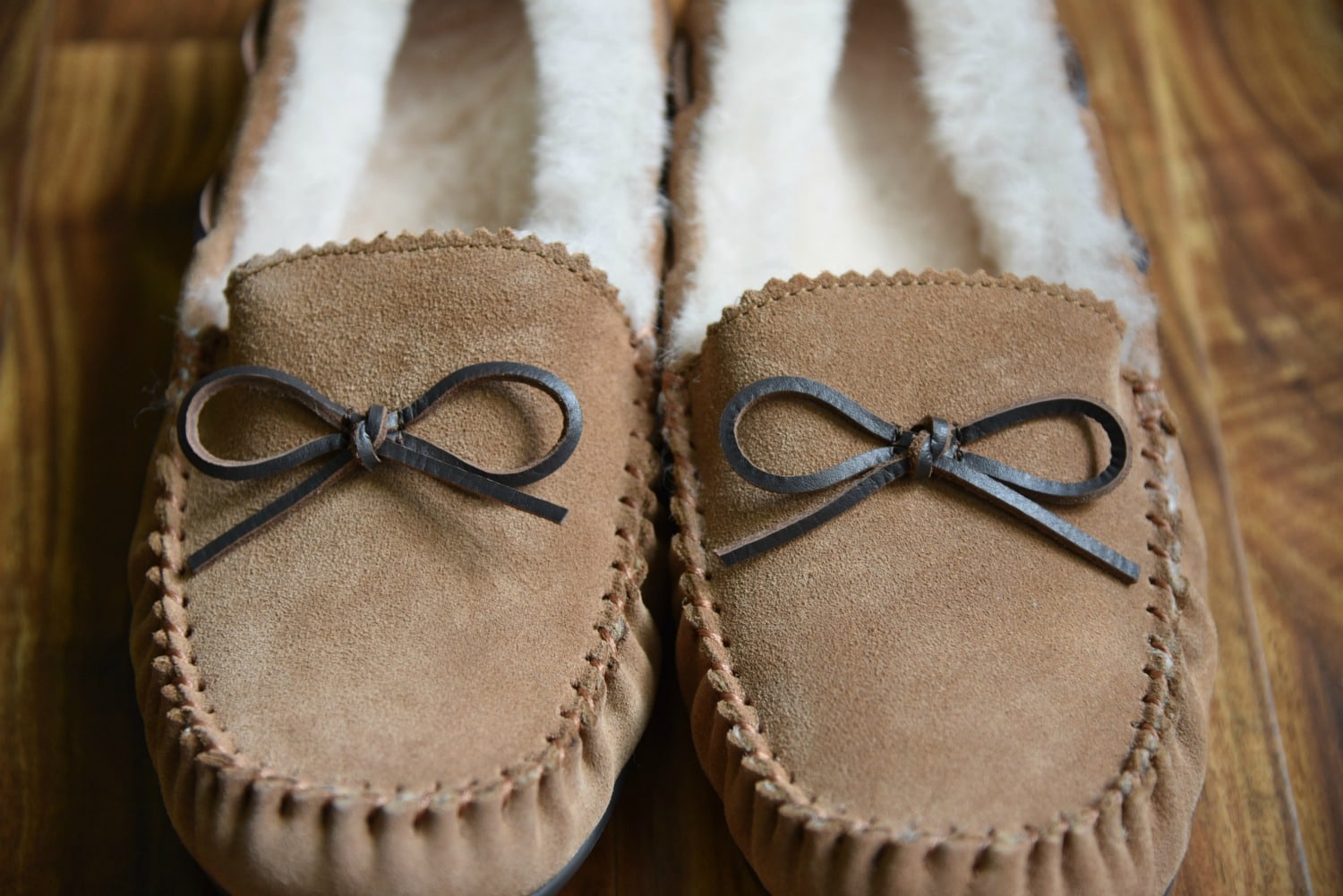 Tan slippers