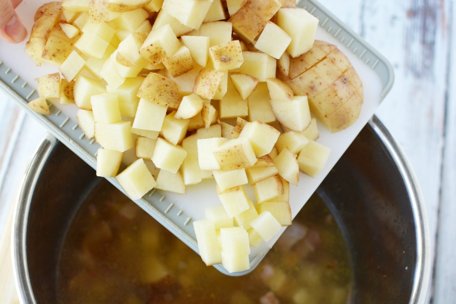 pressure cooker potato soup