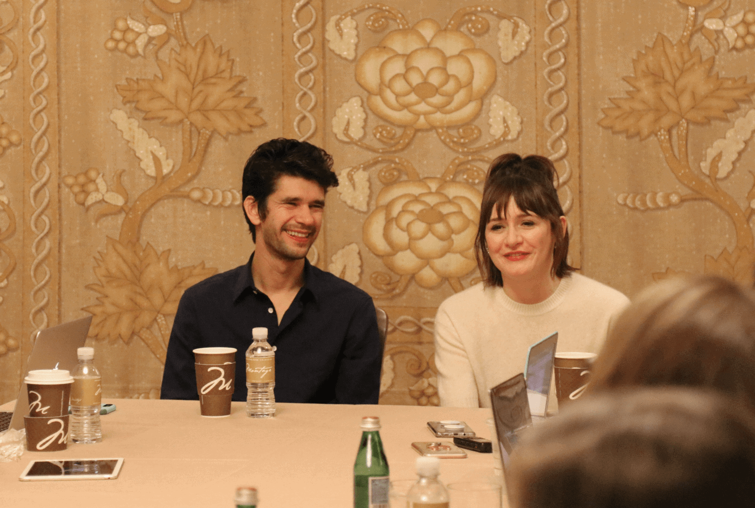 Ben Whishaw and Emily Mortimer