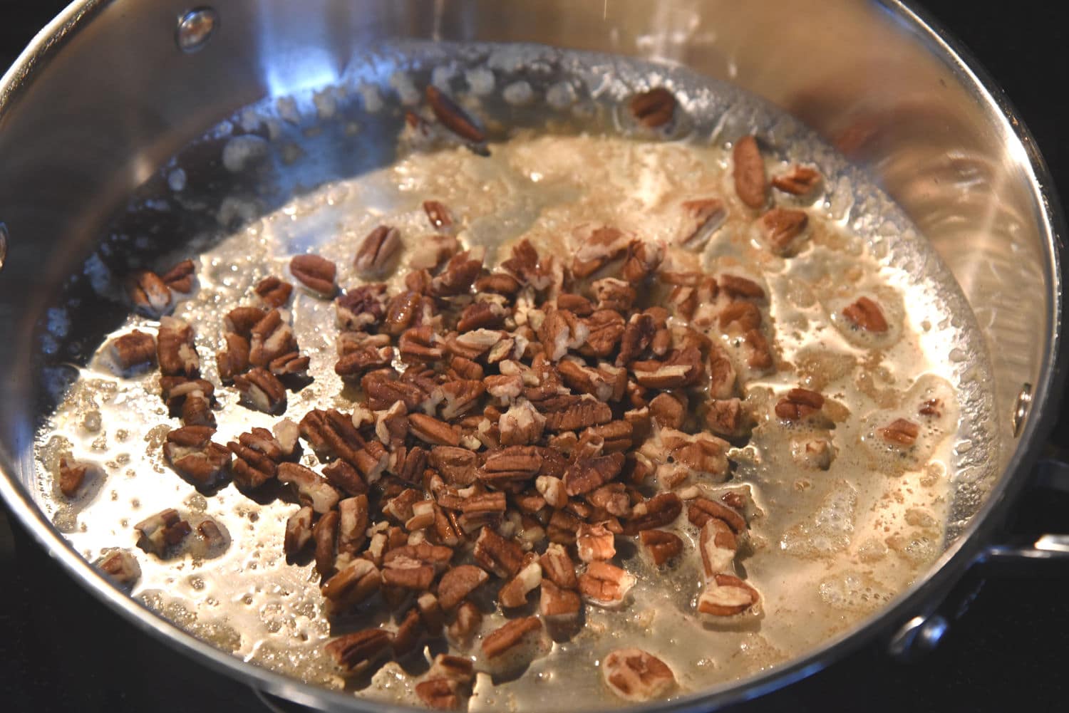 toasting pecans