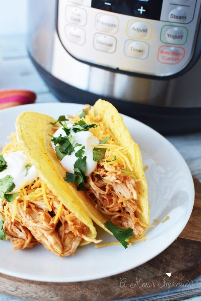 The Easiest Instant Pot Chicken Tacos Recipe Recipe - A Mom's Impression