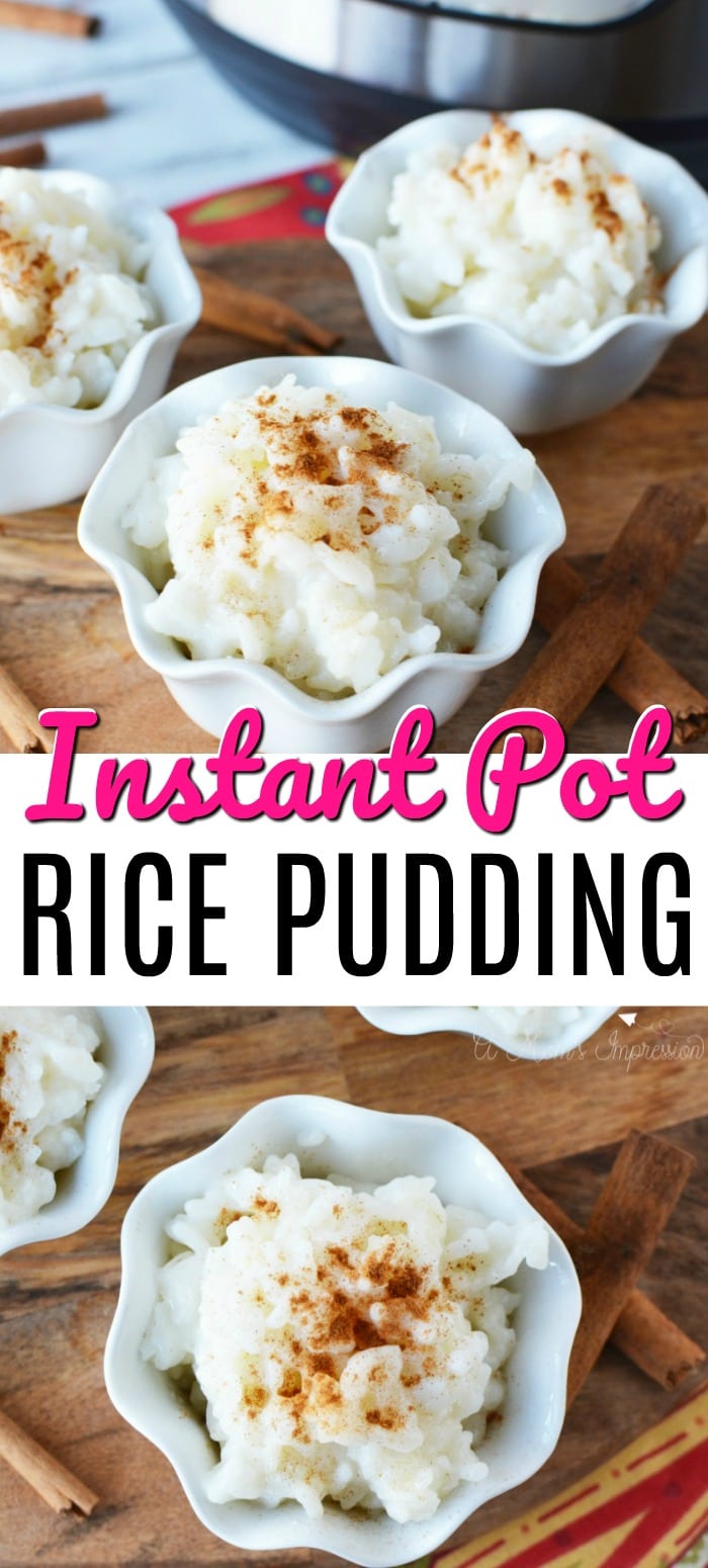 Instant Pot RICE PUDDING
