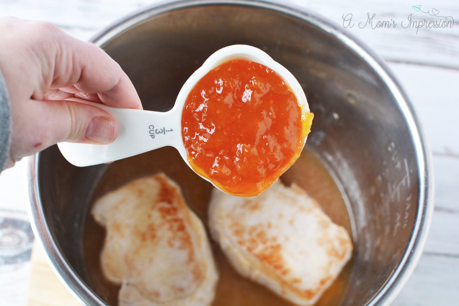 Pork chops with Apricot Preserves