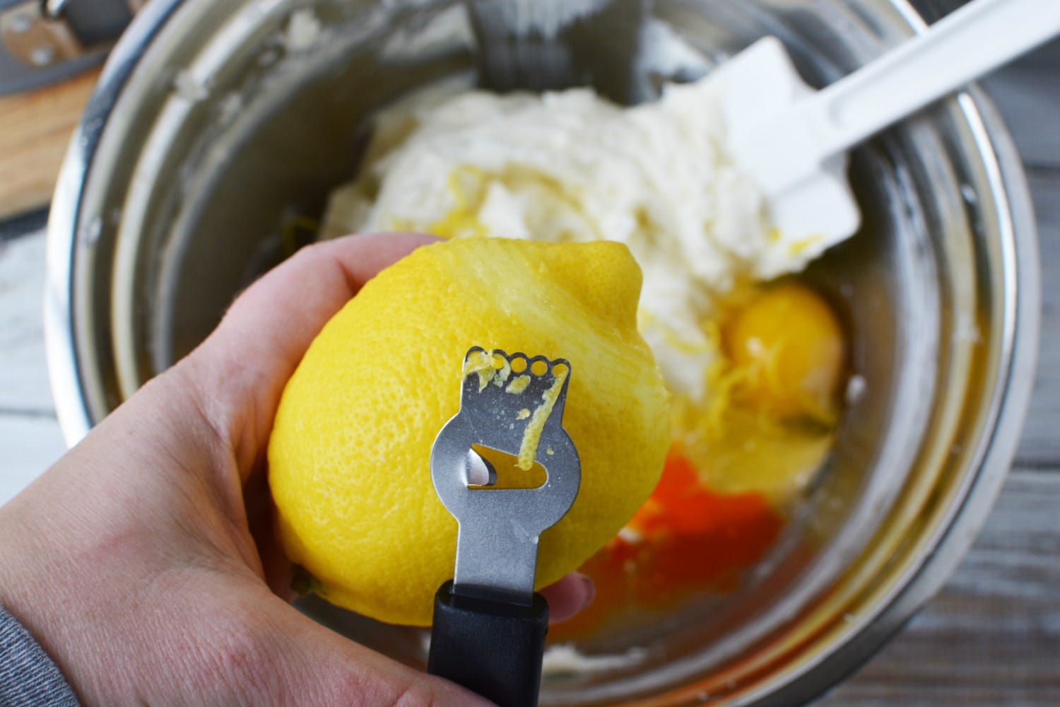 lemon zest for lemon cheesecake