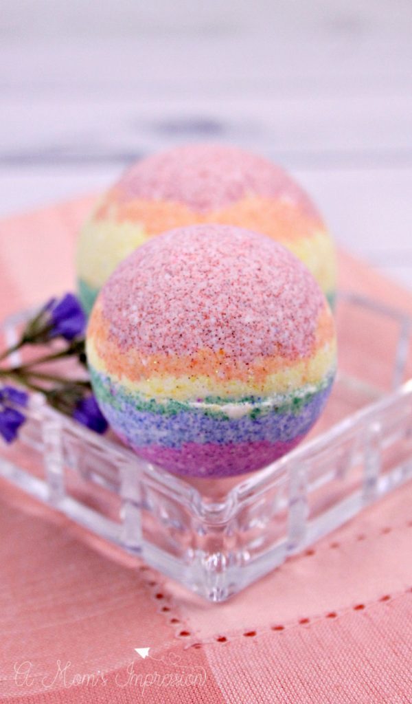 Easy Homemade Rainbow Bath Bomb Recipe A Mom's Impression