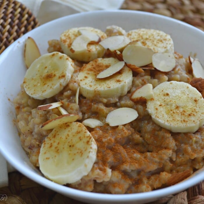 A Healthy New Years With Milk Slow Cooker Oatmeal with Cinnamon and