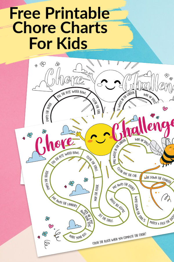 Free Printable Chore Charts for Kids