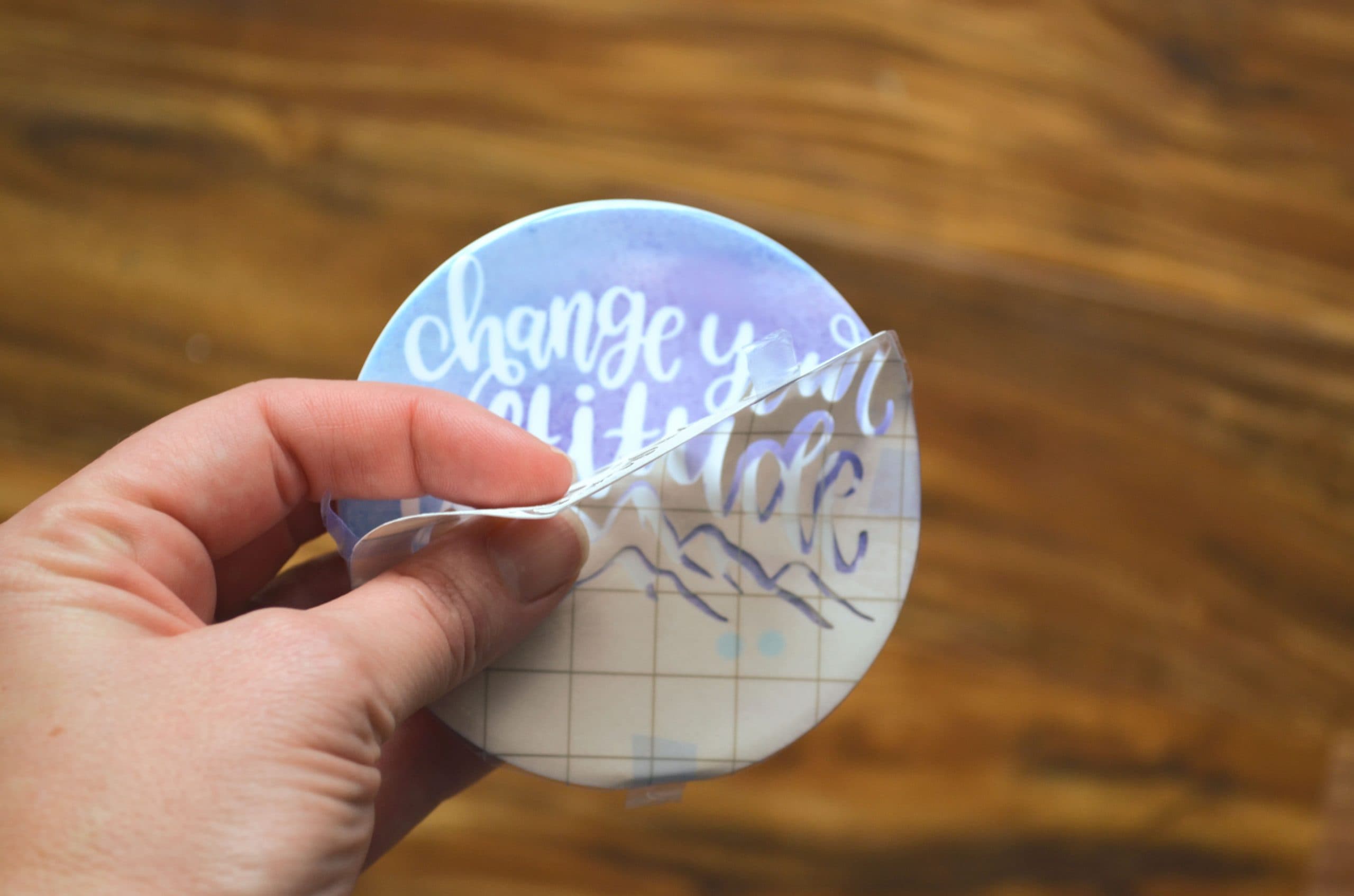 Cricut Infusible Ink Coasters with Mountain Quotes