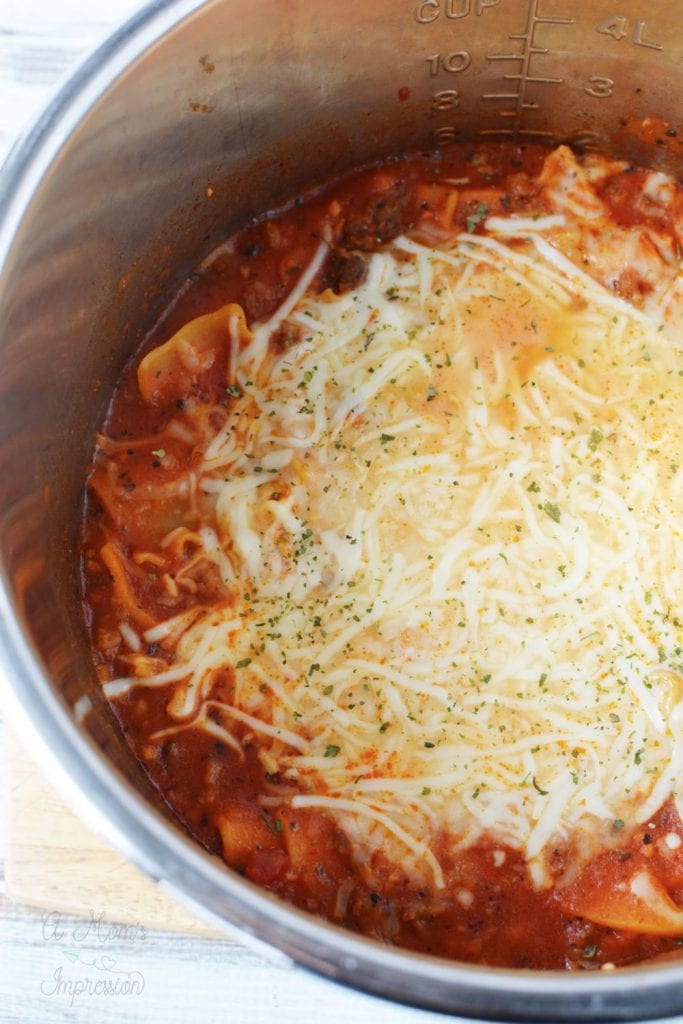 Instant Pot Lazy Lasagna Recipe - A Mom's Impression