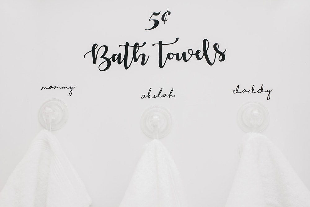 Bath Towel hanging tutorial