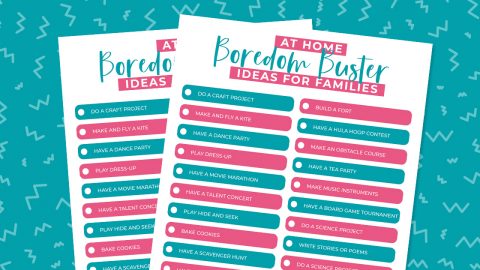 26 Kids Boredom Busters With Free Printable List - A Mom's Impression