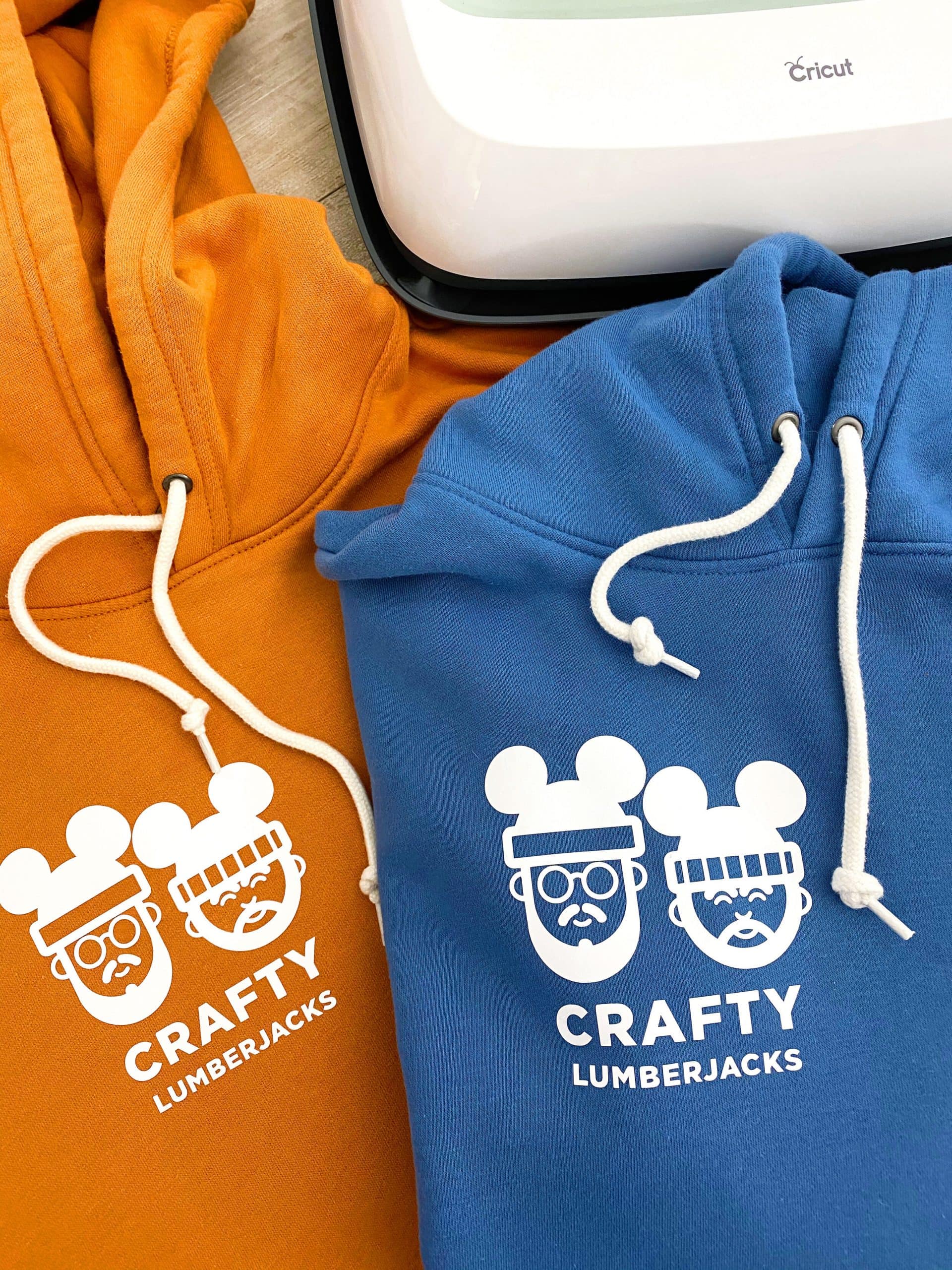 mickey ears custom shirts in organe and blue