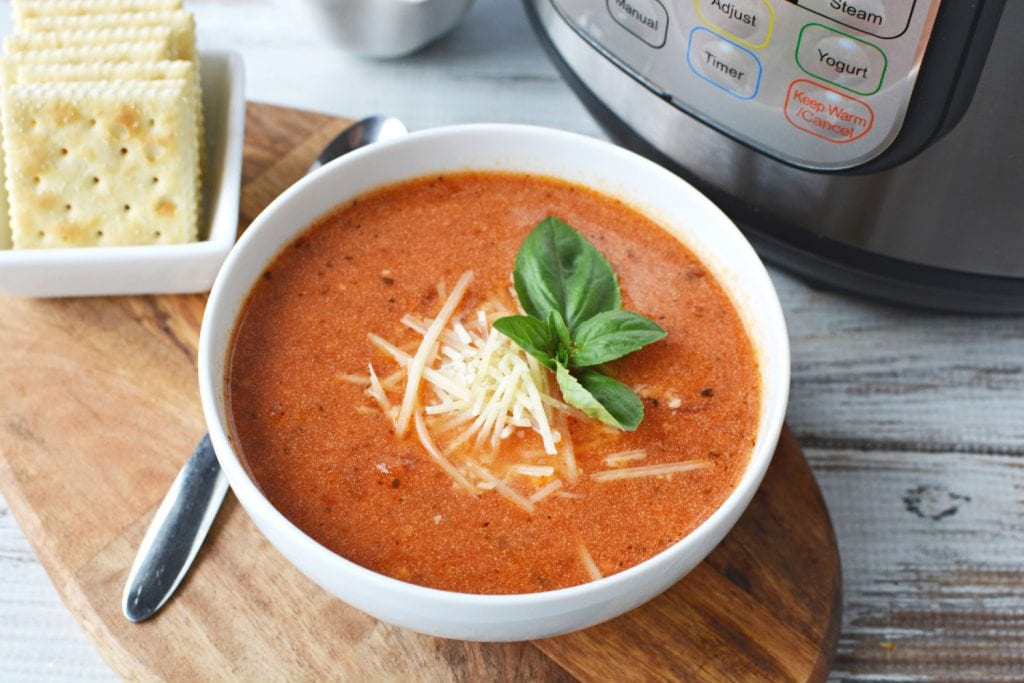 Instant Pot Tomato Soup is a great comfort food recipe made in your pressure cooker. 