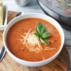 Instant Pot Tomato Soup is a great comfort food recipe made in your pressure cooker.