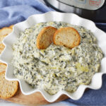 Instant Pot Spinach Artichoke Dip is a quick and easy appetizer made in your pressure cooker.