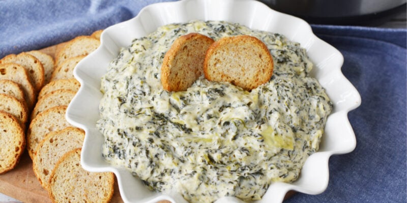 Instant Pot Spinach Artichoke Dip is a quick and easy appetizer made in your pressure cooker.