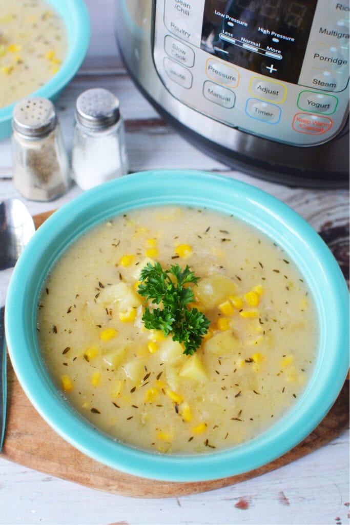 Pressure Cooker Corn Chowder