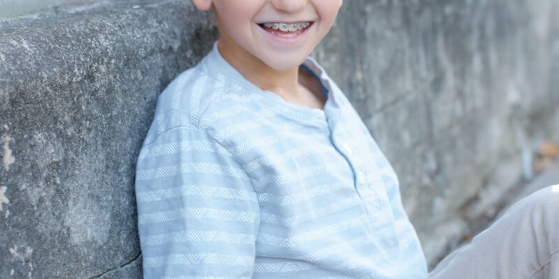 Boy laughing