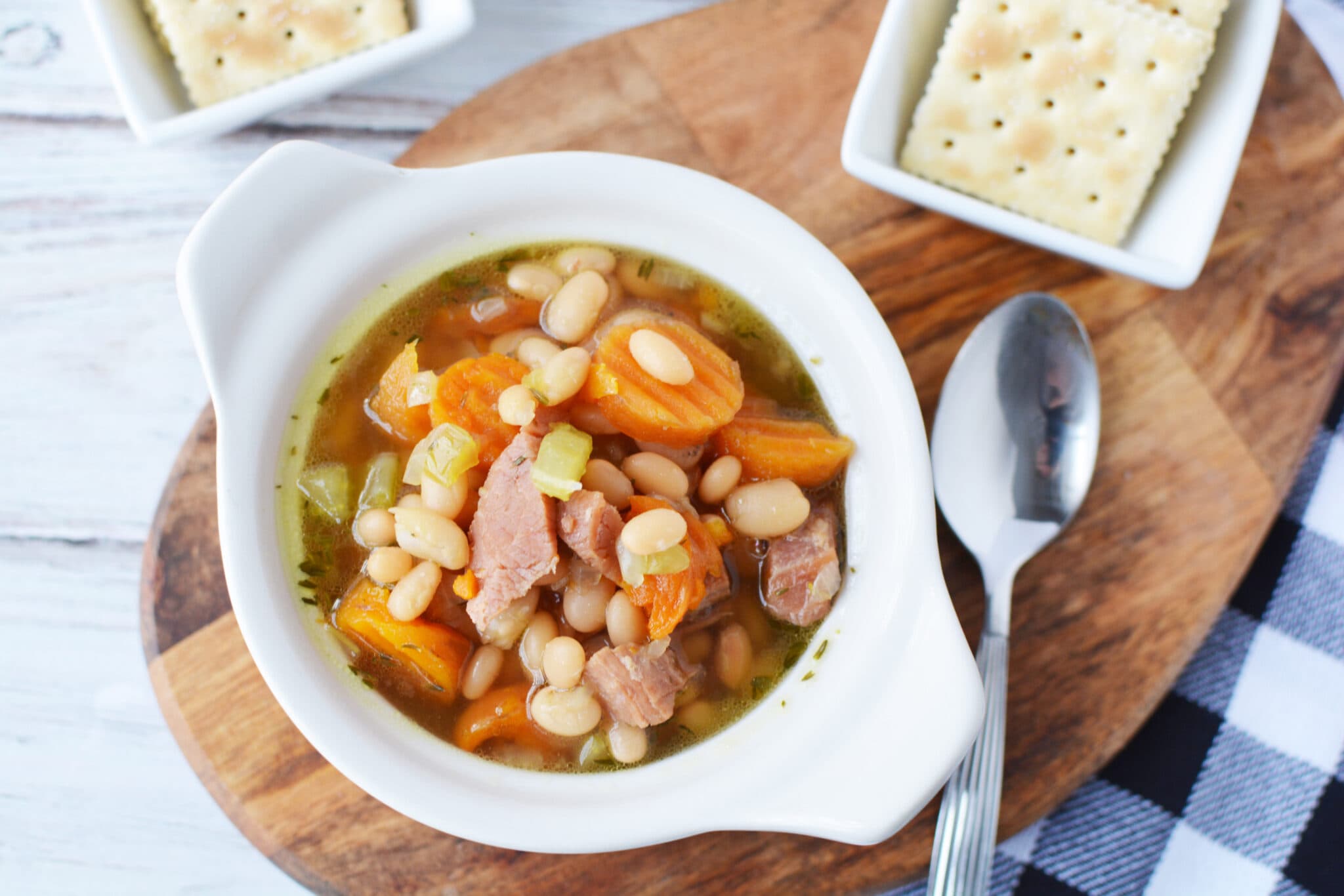 Instant Pot Ham and Bean Soup - A Mom's Impression | Recipes, Crafts