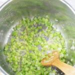 Saute Onion and celery until translucent.