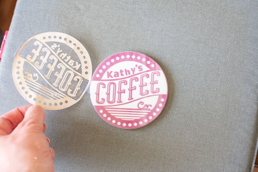 a DIY coffee coaster 