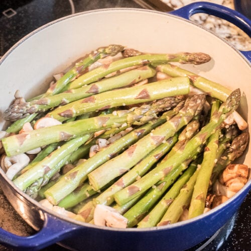 Skillet Asparagus and Mushrooms A Mom's Impression Recipes, Crafts